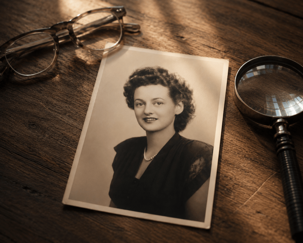 A slightly edited picture of my grandmother.